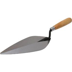 BRICK TROWEL 10" X 4 3/4" - WOOD HANDLE (LONDON)