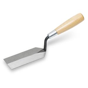 MARGIN TROWEL - WOOD HANDLE 5"X2"