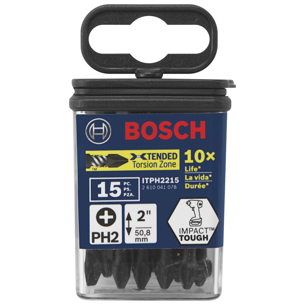 PHILLIPS PH2 - IMPACT TOUGH™ POWER BITS - 15 PACK