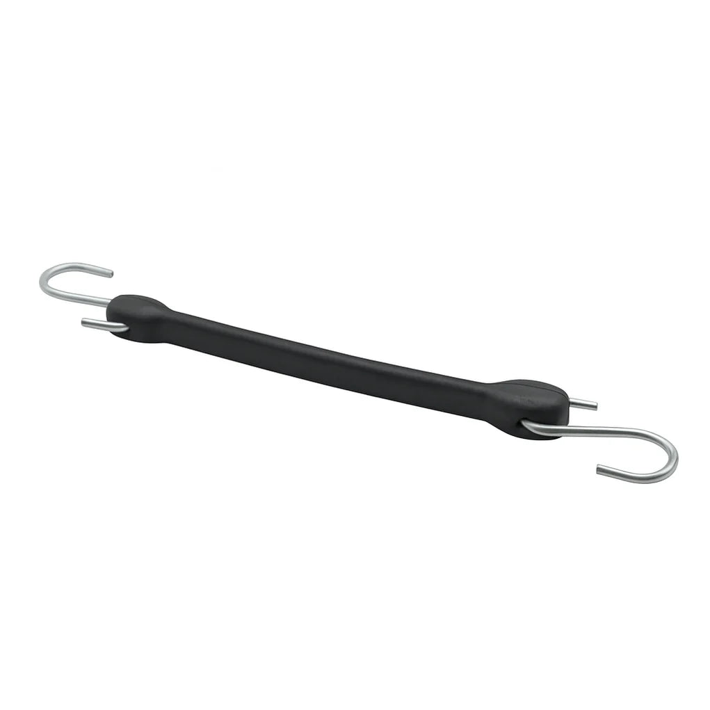 15" Black Stallion® Rubber Straps w/ S Hook