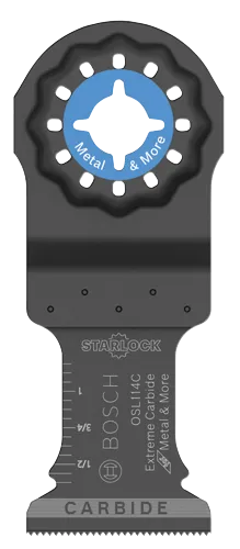 METAL & MORE - 1 1/4" - STARLOCK® OSCILLATING MULTI-TOOL CARBIDE PLUNGE CUT BLADE