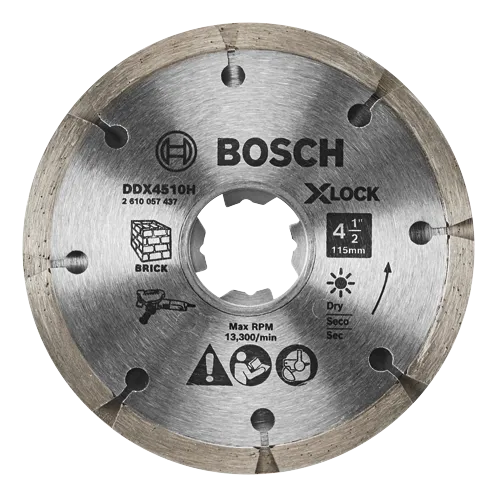 4 1/2" X-LOCK SEGMENTED RIM DIAMOND BLADE